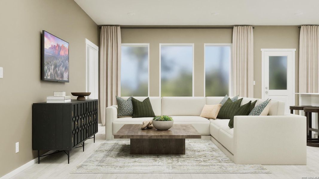 Furnished interior view inside a new home in Summerlin, San Antonio (Image 3).