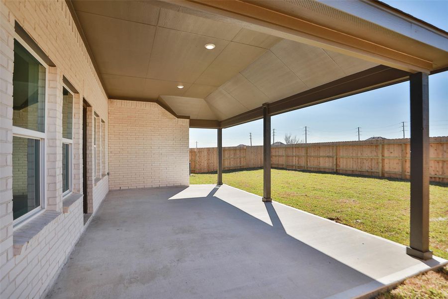 Exterior details and patio area of a home in River Ranch, Dayton (Image 2). Exterior details and patio area of a home in River Ranch, Dayton (Image 2).