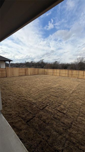 Private Backyard of Home