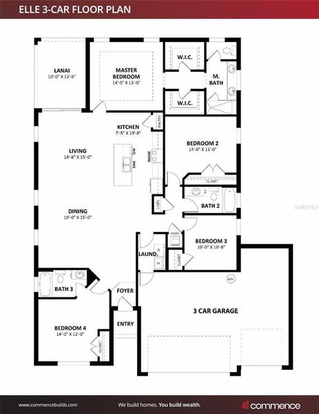 2D floor plan layout of this home in , Dunnellon, FL (Image 2). 2D floor plan layout of this home in , Dunnellon, FL (Image 2).