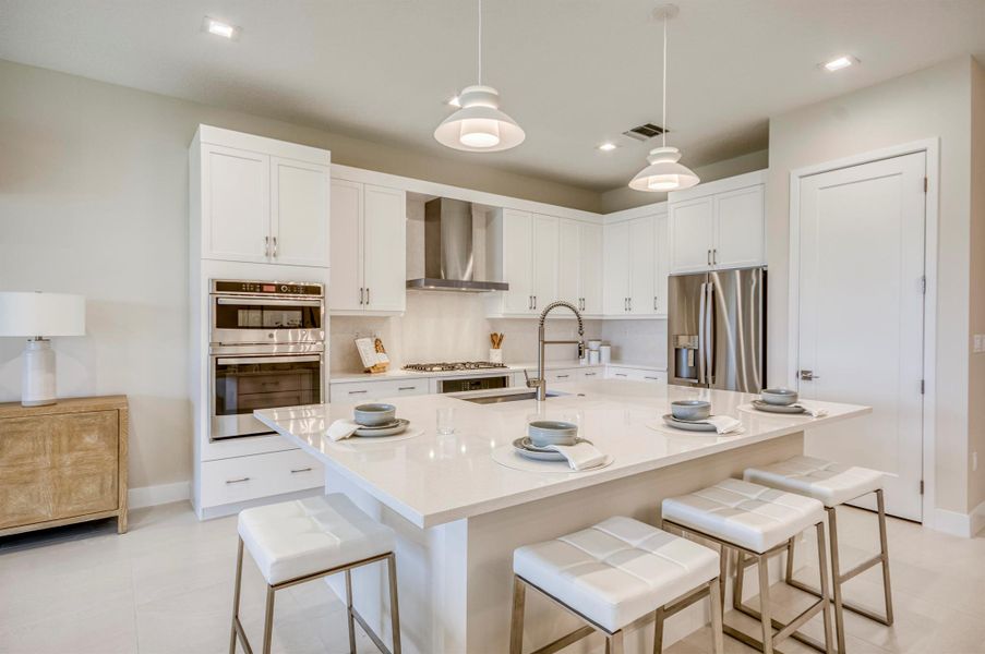 Furnished interior view inside a new home in Apex at Avenir, Palm Beach Gardens (Image 23).