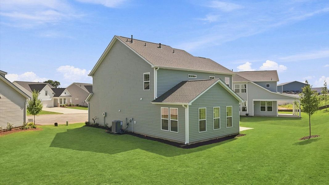 Notable street presence with tasteful elevation and thoughtful landscaping