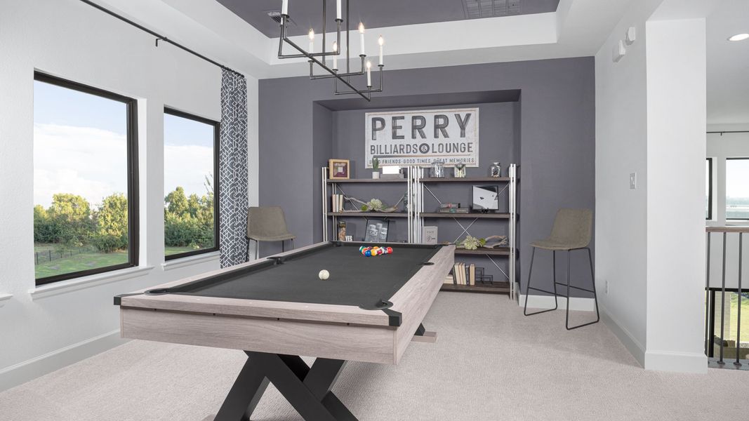 Representative furnished interior of a home built from the 3791W by Perry Homes in Valencia, Manvel (Image 5).