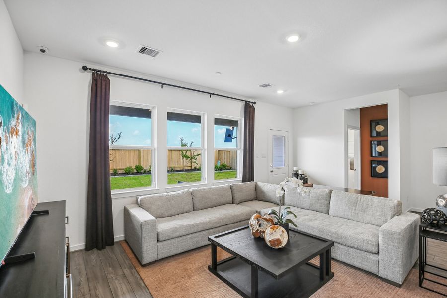 Representative furnished interior of a home built from the Charlton by Taylor Morrison in Mason Woods, Cypress (Image 5).