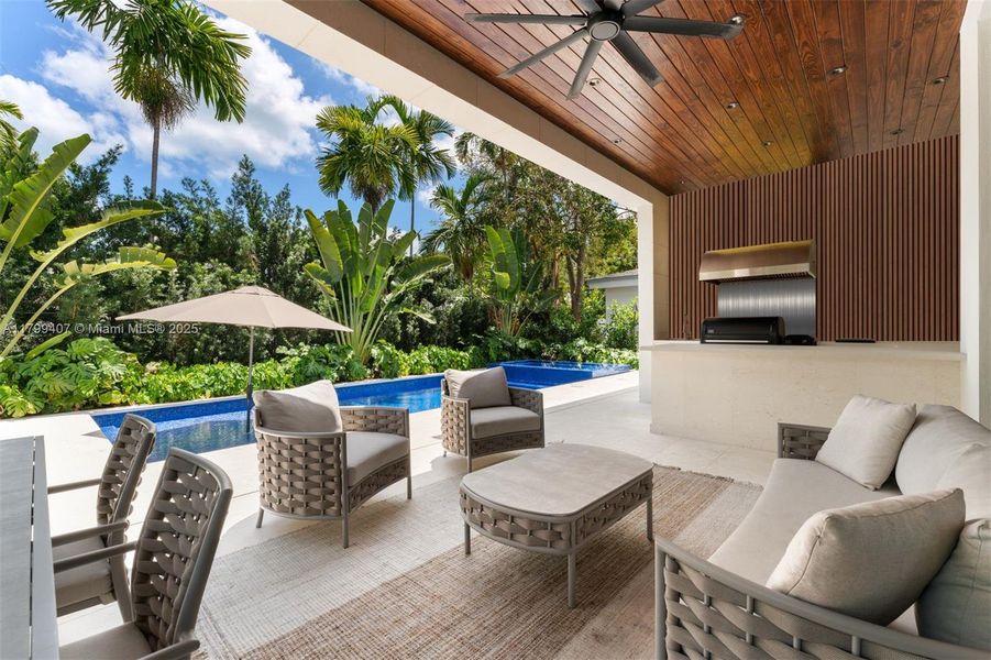 Furnished interior view inside a new home in , Miami (Image 11).