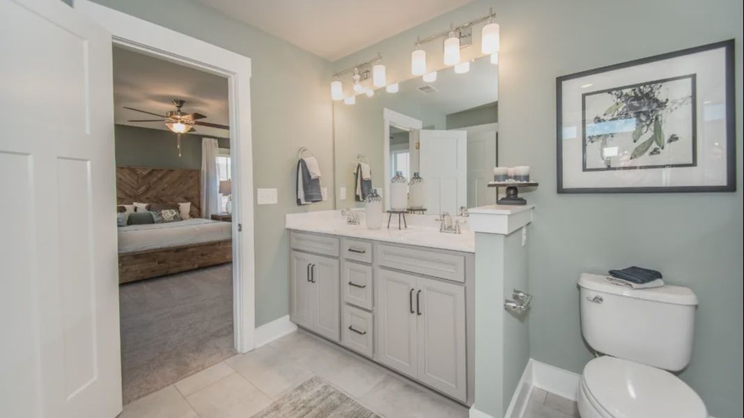 Furnished interior view inside a new home in Sidney Creek Single Family, Zebulon (Image 12).