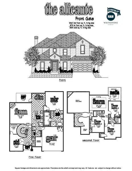 2D floor plan layout for the The Alicante by Whitestone Custom Homes in Johnson Ranch, Bulverde, TX (Image 5). 2D floor plan layout for the The Alicante by Whitestone Custom Homes in Johnson Ranch, Bulverde, TX (Image 5).
