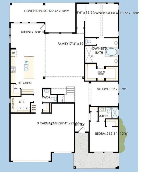 The success of a floor plan is the way you can move through it…You’ll be amazed at how well this home lives…We call it traffic patterns.