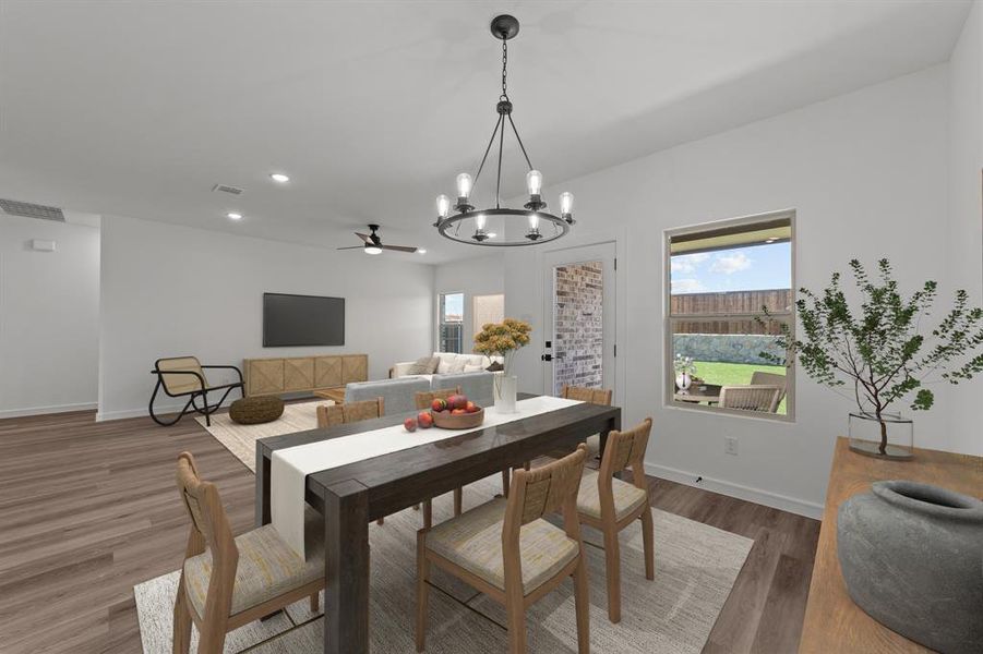 Furnished interior view inside a new home in Caldwell Lakes, Dallas (Image 8). Furnished interior view inside a new home in Caldwell Lakes, Dallas (Image 8).