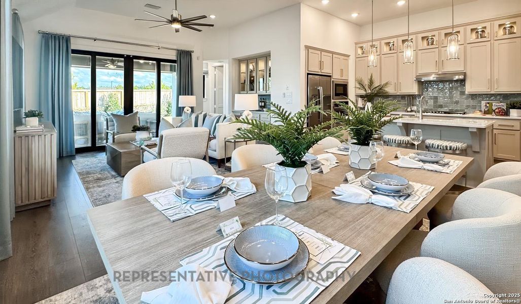 Furnished interior view inside a new home in Prominence, San Antonio (Image 10).