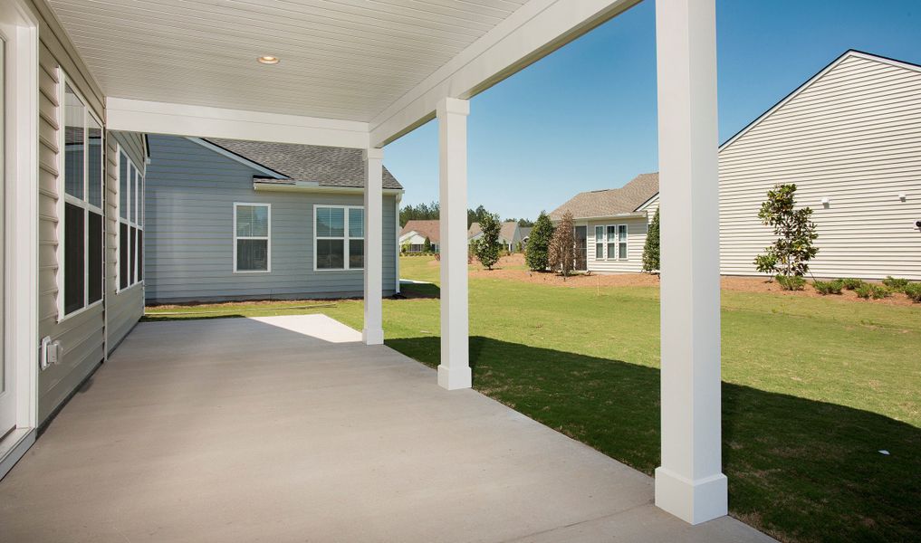 Covered porch for relaxing