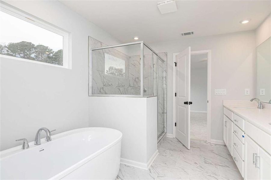 Furnished interior view inside a new home in River Oaks, Locust Grove (Image 7).