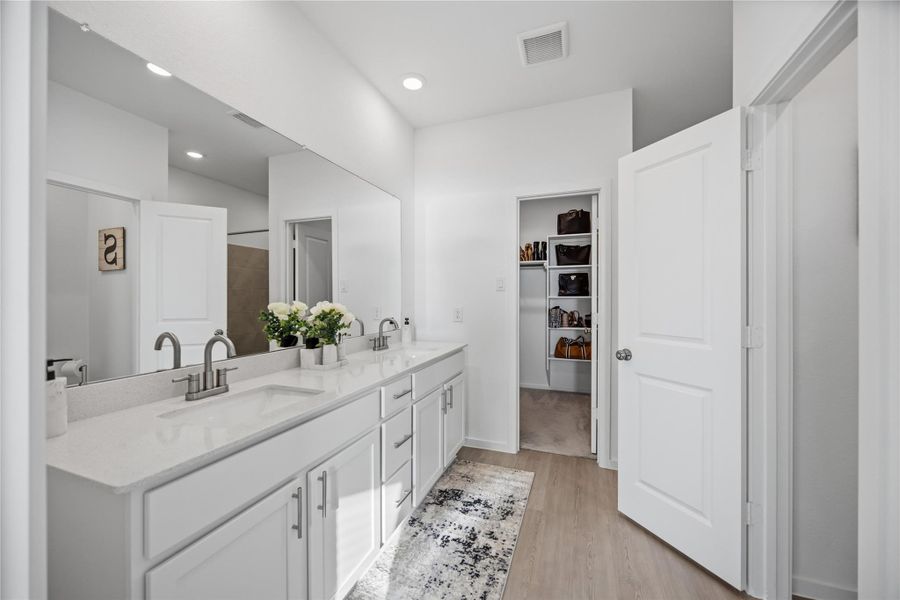 Master Bathroom with Dual Vanity Sinks