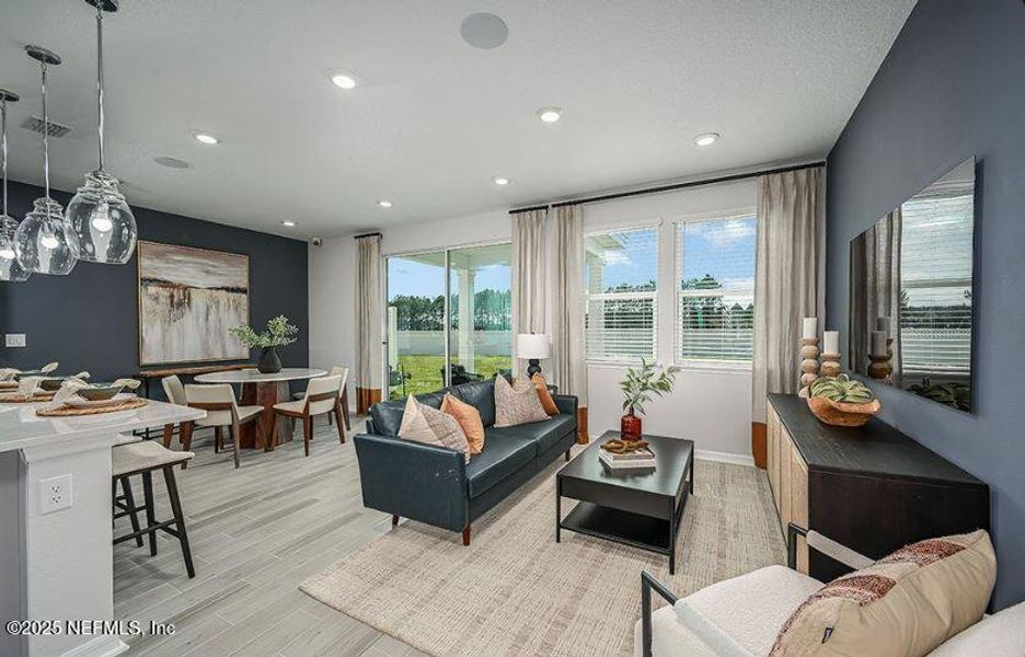 Furnished interior view inside a new home in Cherry Elm at SilverLeaf, St. Augustine (Image 4).