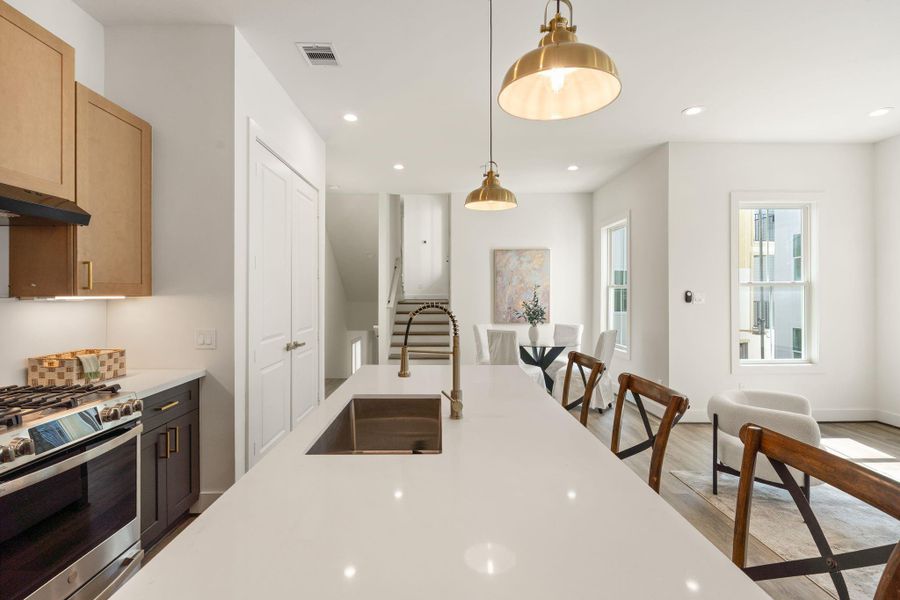 Furnished interior view inside a new home in , Houston (Image 10).