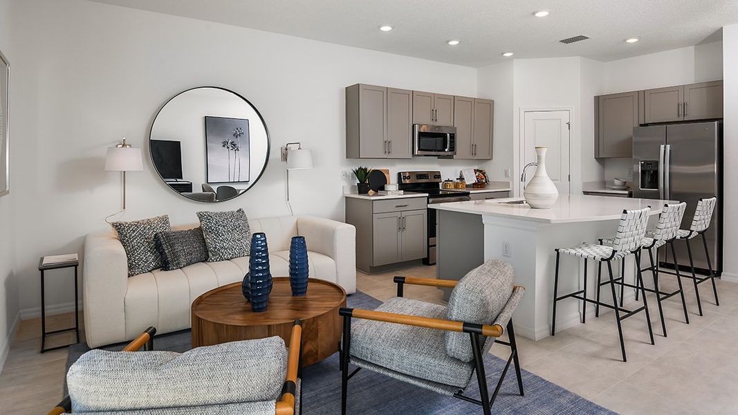 Furnished interior view inside a new home in Vinterra Townhomes, Nokomis (Image 3).