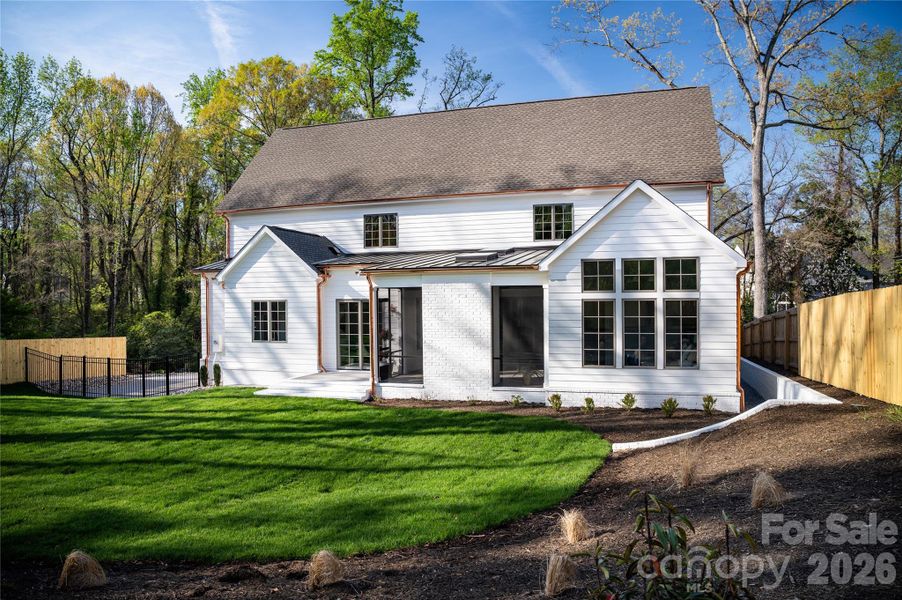 Exterior details and patio area of a home in , Charlotte (Image 3).