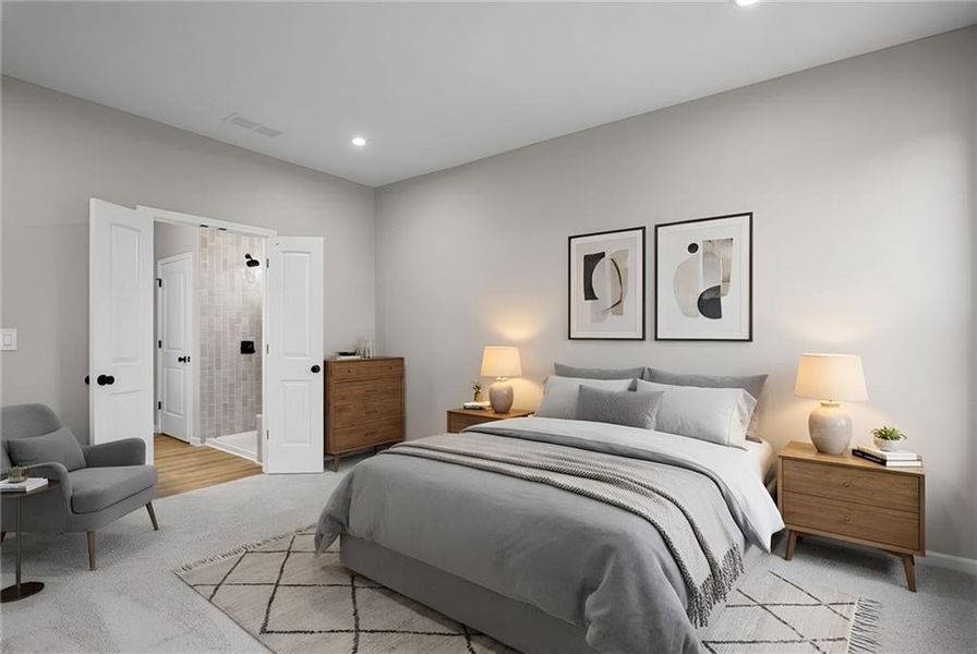 Furnished interior view inside a new home in Laurel Farms, Dallas (Image 17).