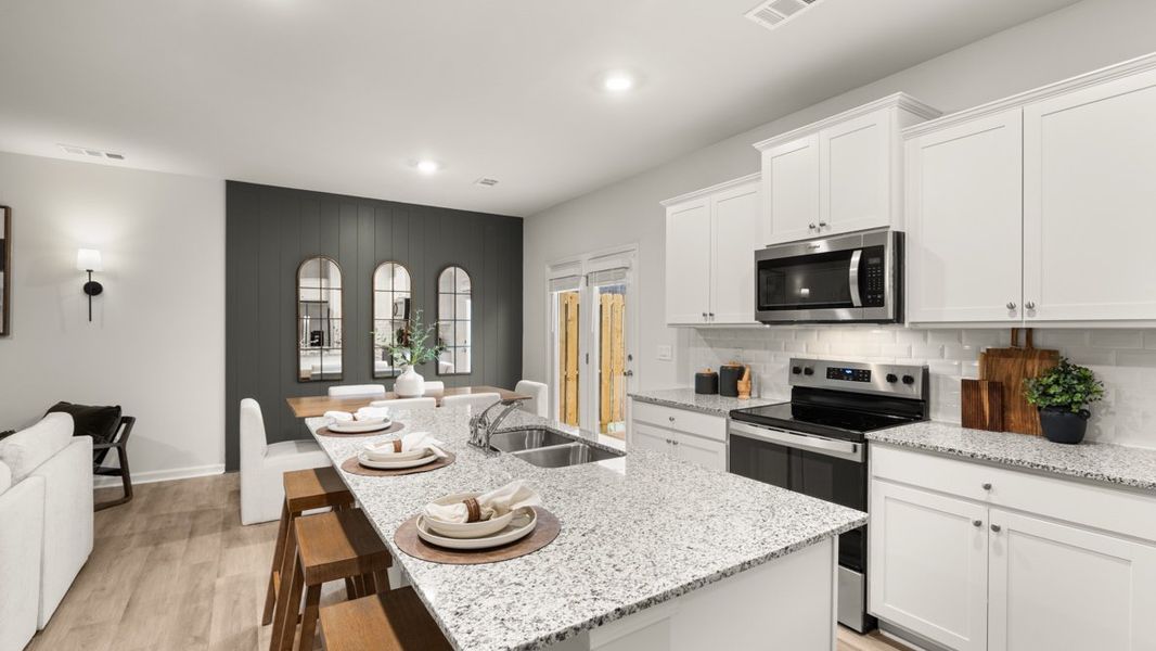 Representative furnished interior of a home built from the Sudbury 24' Townhome by D.R. Horton in Mountain Park, Dahlonega (Image 8).