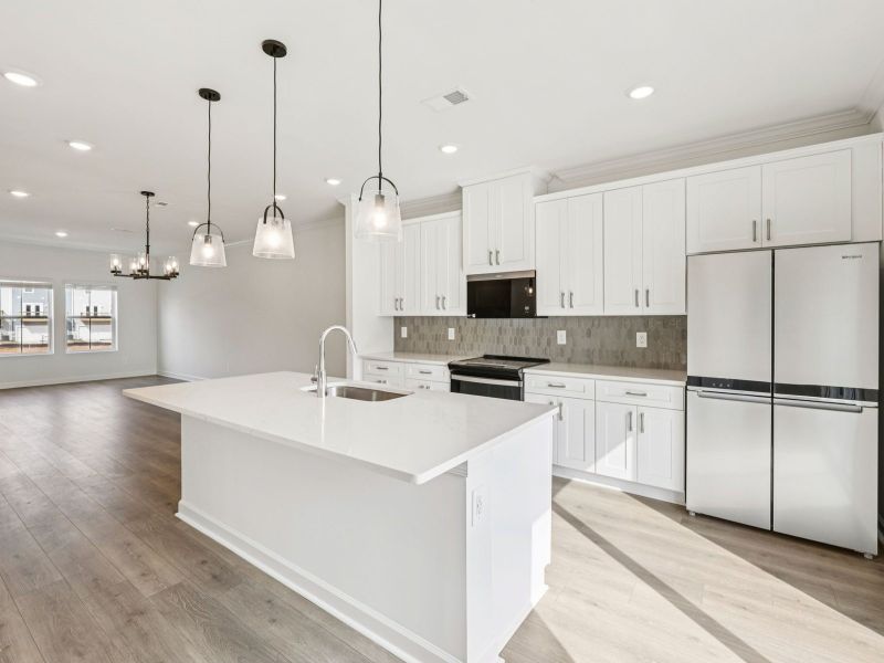 Furnished interior view inside a new home in Meadows at Wilson Farms - The Heights Series, Fort Mill (Image 3). Furnished interior view inside a new home in Meadows at Wilson Farms - The Heights Series, Fort Mill (Image 3).