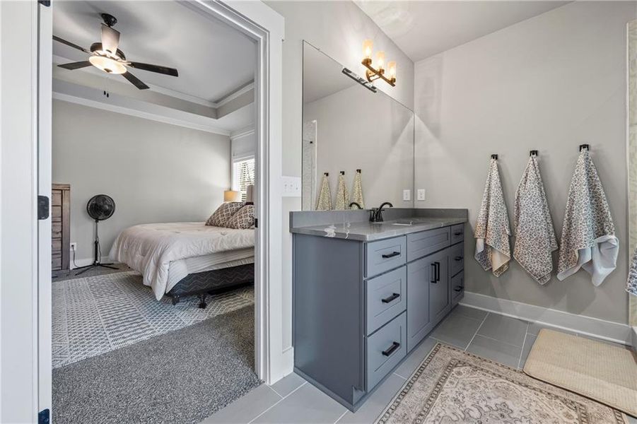 Furnished interior view inside a new home in , Monroe (Image 46).