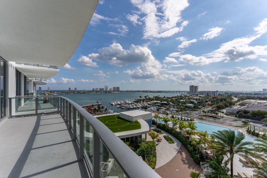 Terrace Overlooking Intracoastal & Ocean