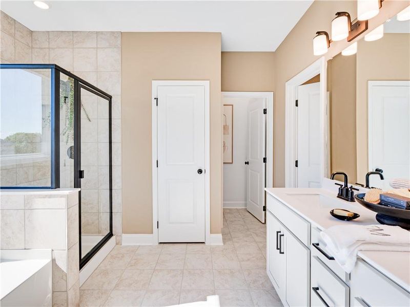 Furnished interior view inside a new home in Oakmead, Buford (Image 4).