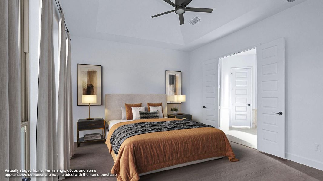 Furnished interior view inside a new home in Evergreen 70', Conroe (Image 5). Furnished interior view inside a new home in Evergreen 70', Conroe (Image 5).