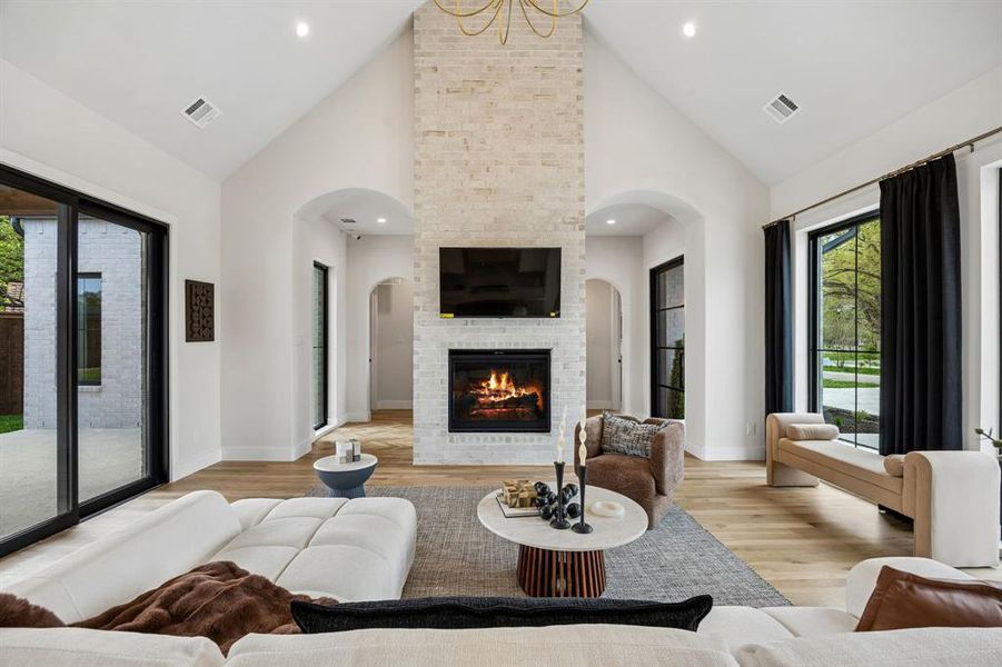 Furnished interior view inside a new home in , Dallas (Image 11).