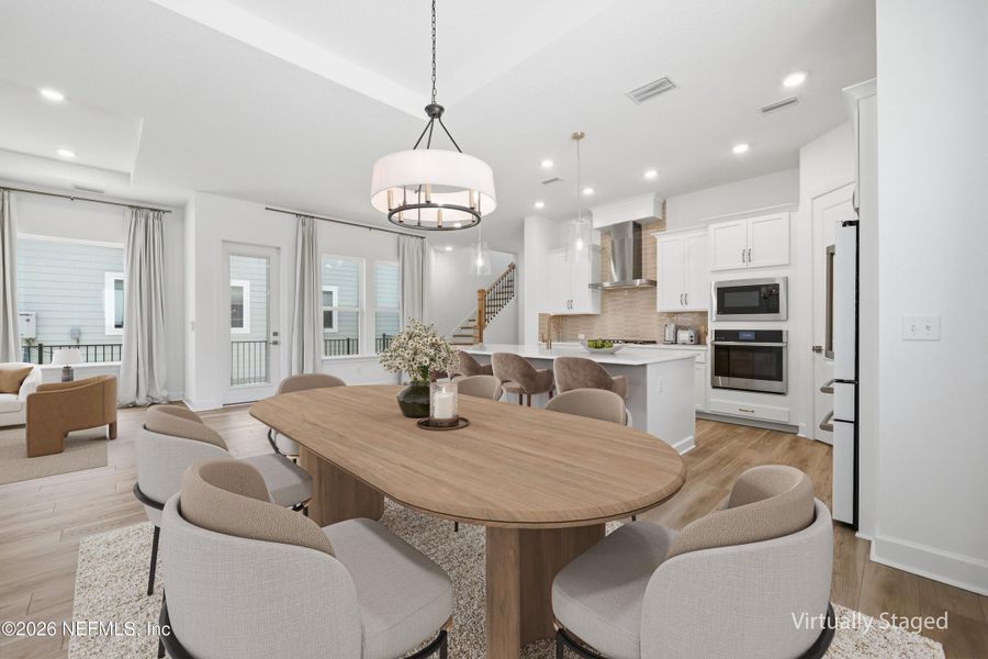 Furnished interior view inside a new home in Crosswinds 40’, Ponte Vedra (Image 16).
