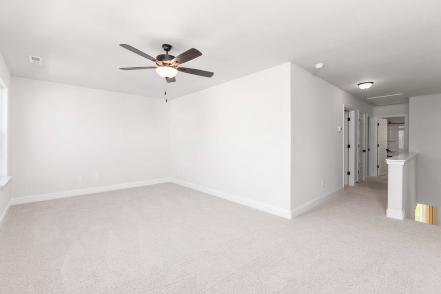 Representative unfurnished interior of a home built from the Kendall by Keystone Homes NC in Royal Pines, Trinity (Image 44).