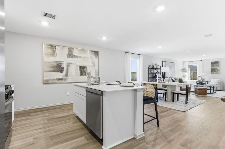 Furnished interior view inside a new home in Watermark, Alvin (Image 7).