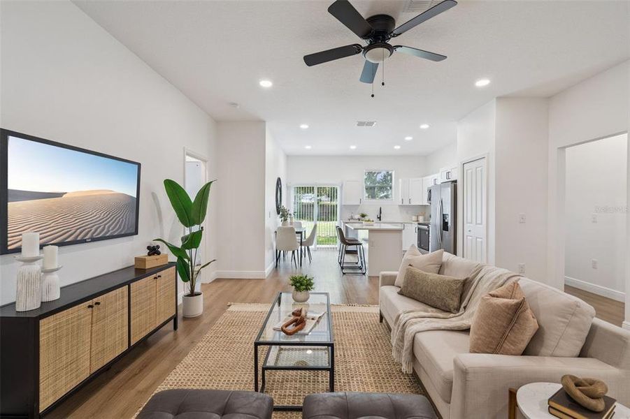 Furnished interior view inside a new home in , Sanford (Image 8).