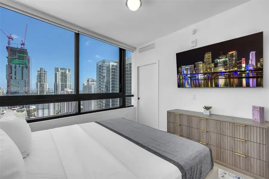 Furnished interior view inside a new home in , Miami (Image 9).