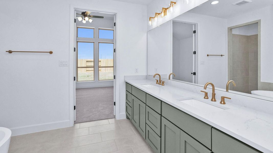Furnished interior view inside a new home in Everly, Tomball (Image 6).