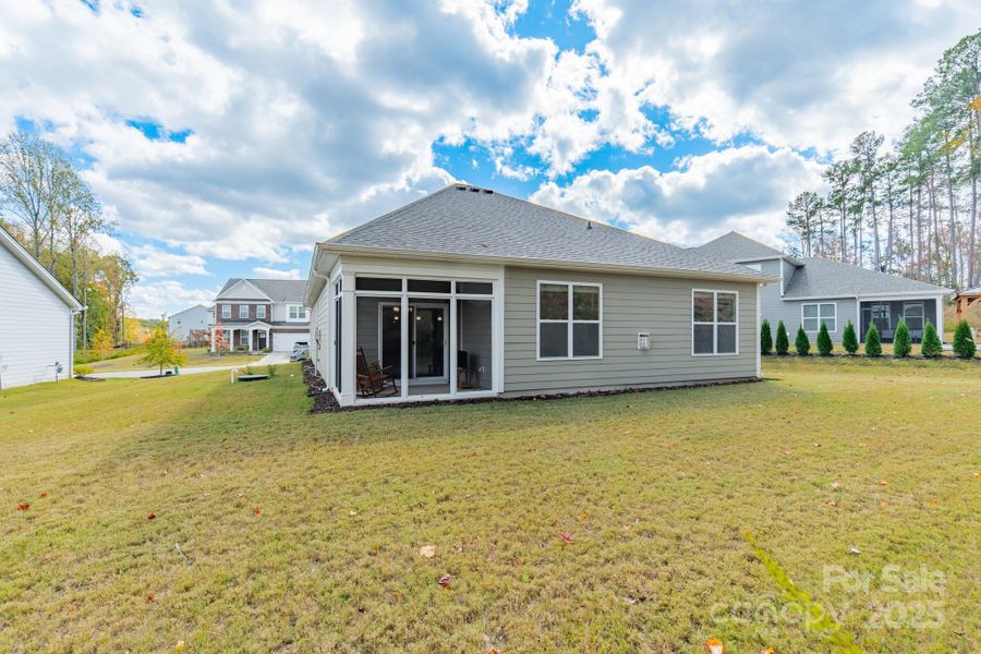 Exterior details and patio area of a home in , Charlotte (Image 4). Exterior details and patio area of a home in , Charlotte (Image 4).