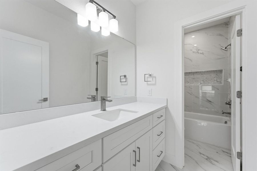 Furnished interior view inside a new home in , Houston (Image 13).
