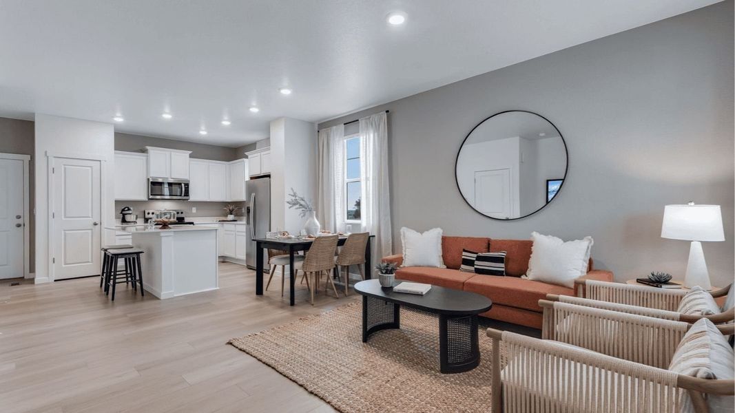 Furnished interior view inside a new home in Settlers Crossing, Commerce City (Image 6).