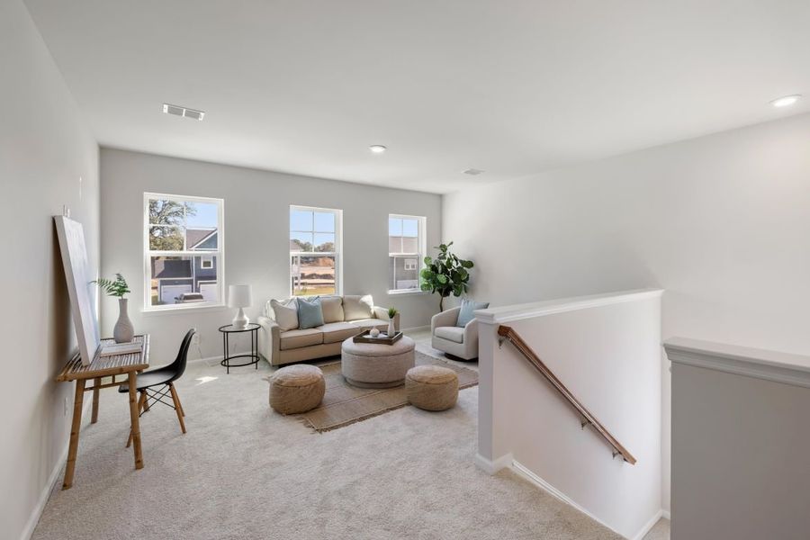 Representative furnished interior of a home built from the Ivy by Beazer Homes in The Oaks, Goose Creek (Image 12).
