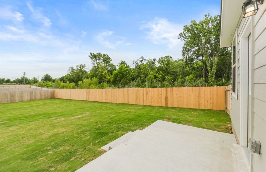 Exterior details and patio area of a home in County View, Temple (Image 19).
