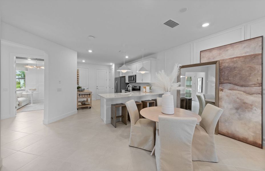 Furnished interior view inside a new home in Del Webb Naples, Ave Maria (Image 8).