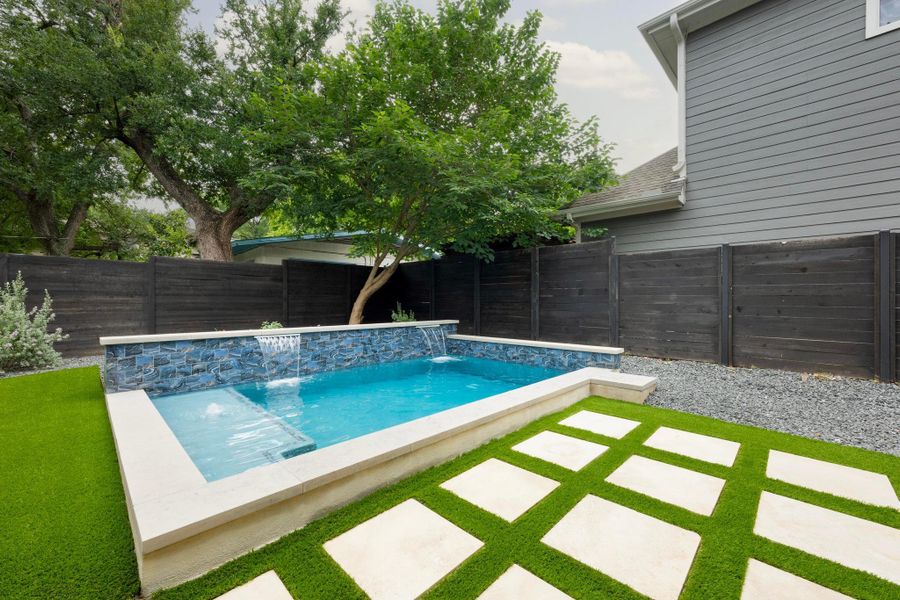 Exterior details and patio area of a home in , Austin (Image 24).