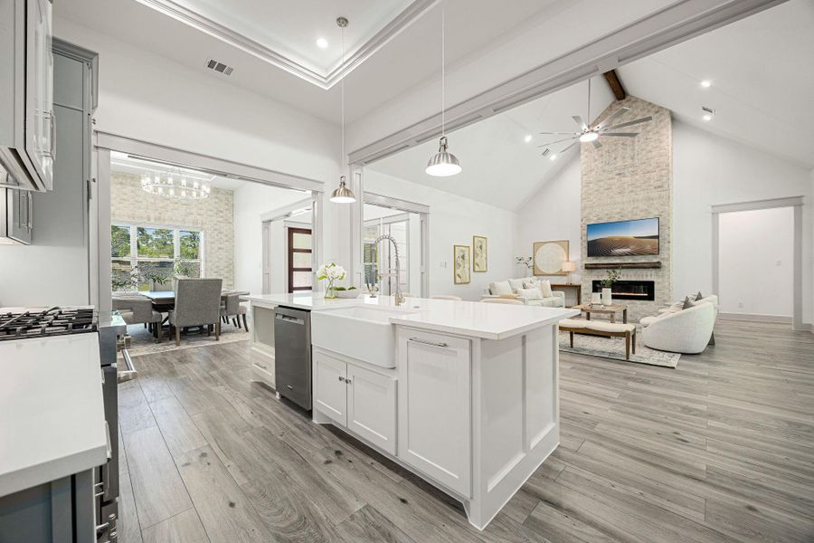 Furnished interior view inside a new home in , Houston (Image 8).