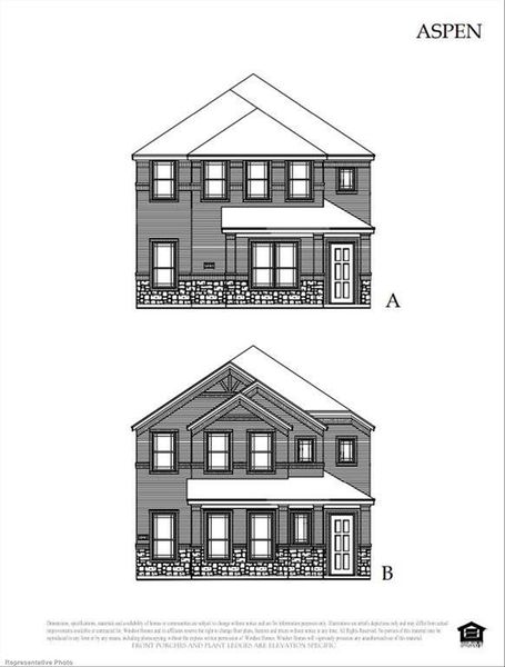 Exterior rendering of this home design in Walton Ridge, Corinth, TX (Image 5).