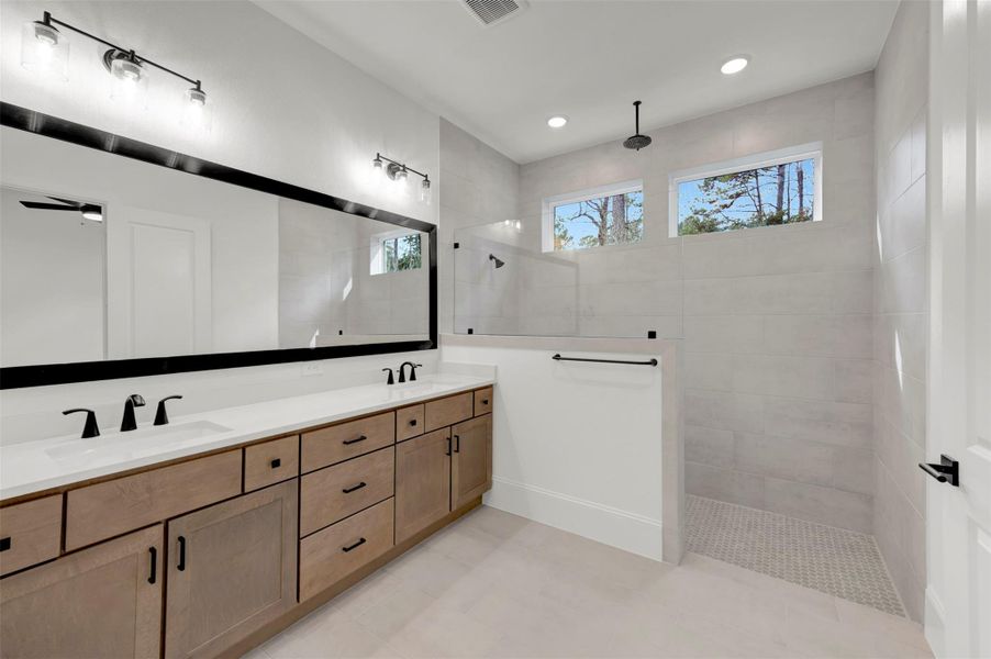 Furnished interior view inside a new home in The Woodlands Hills - Premier Collection, Willis (Image 9).