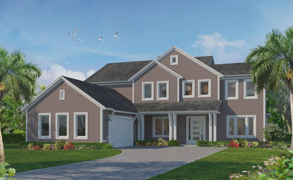 Representative exterior photo of a completed home built from the Augusta by ICI Homes in Madeira at St Augustine, St. Augustine, FL (Image 2).