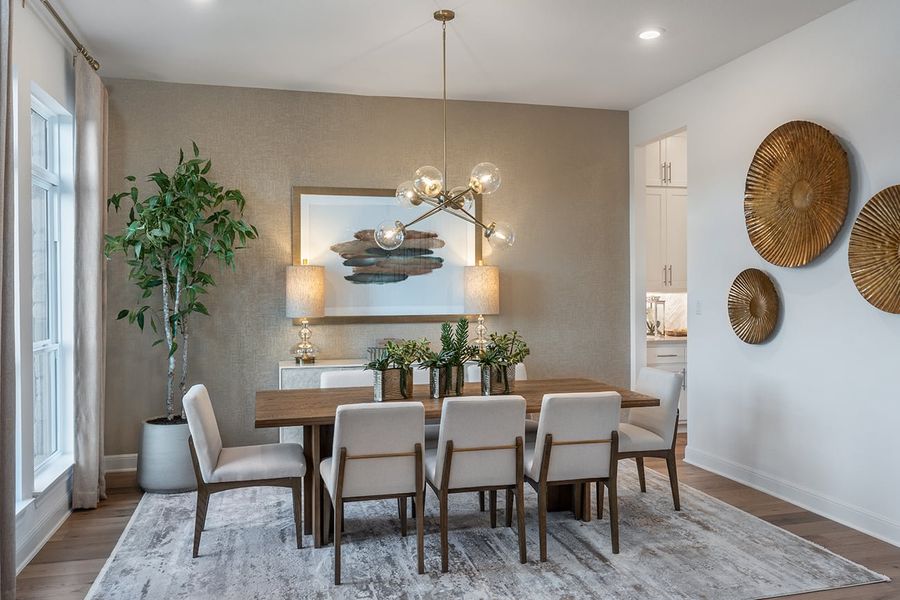 Furnished interior view inside a new home in Travisso, Leander (Image 7).