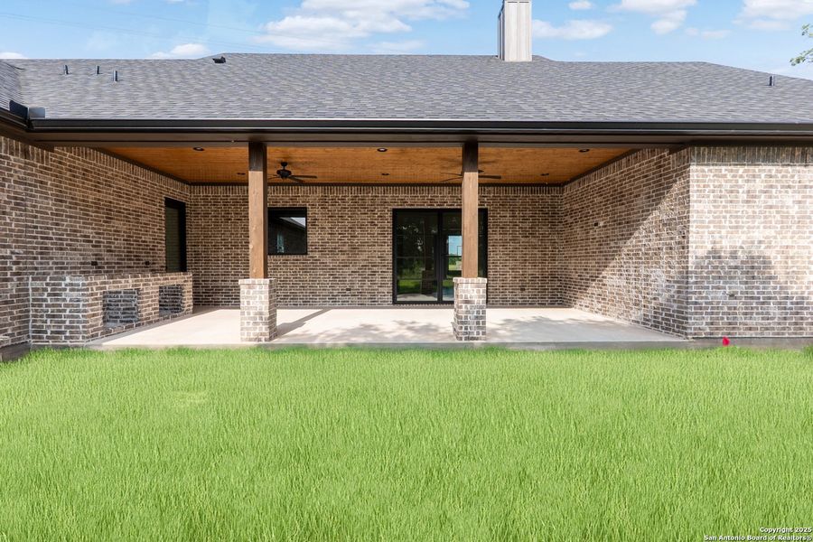 Front exterior of a new home in , Iola, TX, highlighting curb appeal (Image 2). Front exterior of a new home in , Iola, TX, highlighting curb appeal (Image 2).