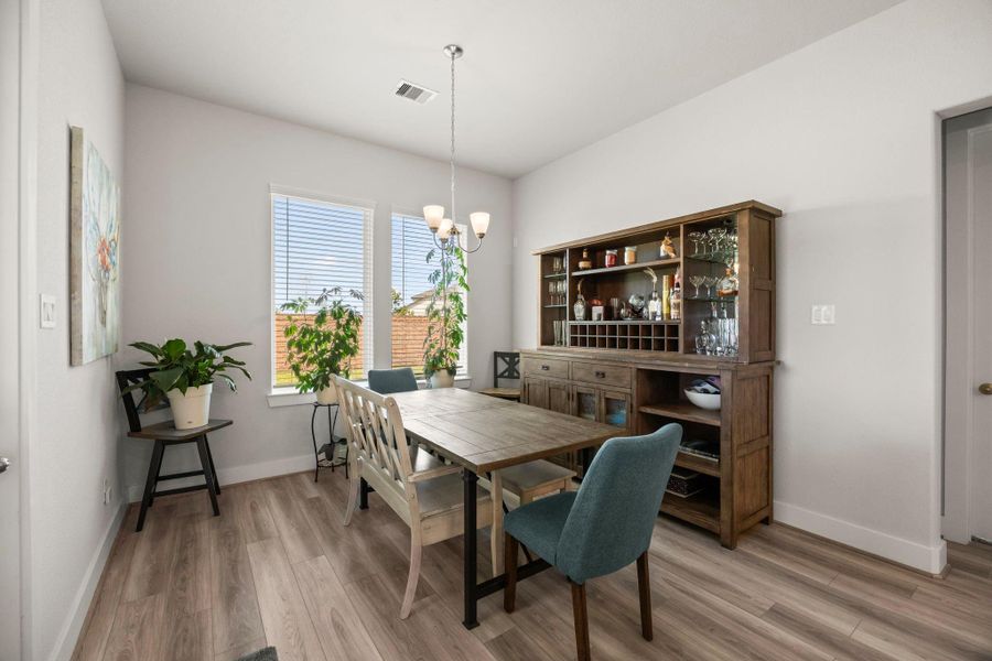 Furnished interior view inside a new home in , Santa Fe (Image 35).