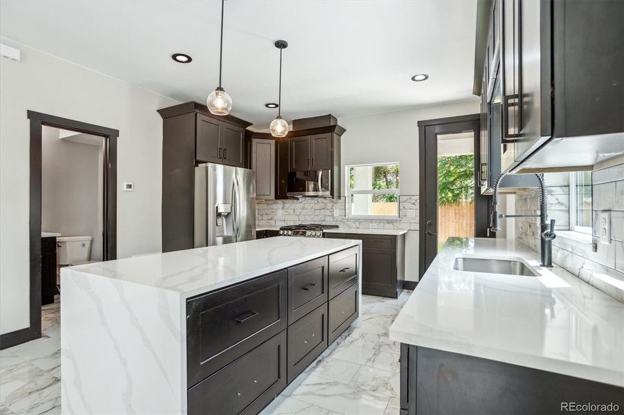 Furnished interior view inside a new home in , Denver (Image 8).